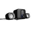 PUG, Stereo Speakers 2.1, 11W RMS (Subwoofer 5W, Satellites 6W), USB power, 3.5mm Connector, Black_small_0