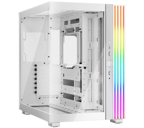 be quiet! - LIGHT BASE 600 DX White, MB compatibility: ATX / M-ATX / Mini-ITX, ARGB illumination, Support for motherboards with backside connector, 2 ARGB and fan hubs with 12 connectors in total, Space for up to two radiators up to 360mm_0