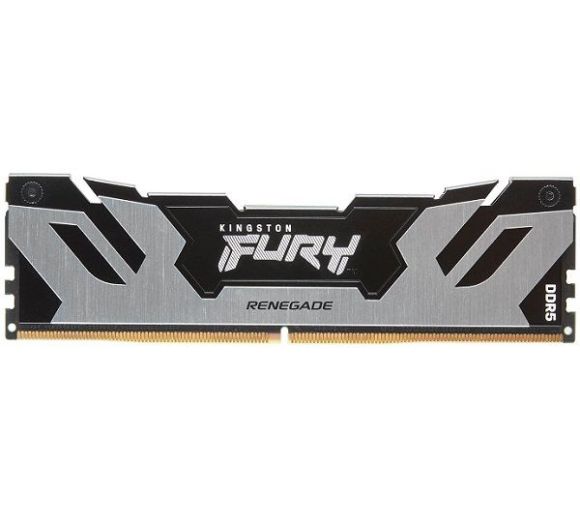 Kingston - DDR5 24GB 8400MT/s [FURY RENEGADE], Non-ECC CUDIMM (Clocked), CL40 1.45V, 288-pin 1Rx8, Silver/Black, w/Heatsink, XMP_0