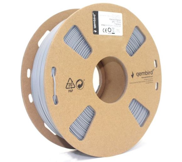 GEMBIRD - 3DP-PLA1.75-01-GR PLA Filament za 3D stampac 1,75mm kotur 1KG GREY - SIVA_1