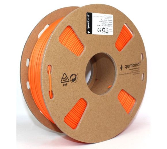 GEMBIRD - 3DP-PLA1.75-01-O PLA Filament za 3D stampac 1,75mm kotur 1KG ORANGE_1