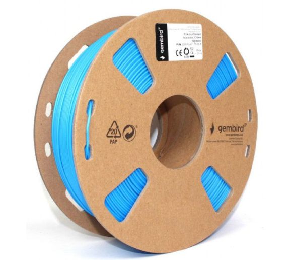 GEMBIRD - 3DP-PLA+1.75-02-B PLA-PLUS Filament za 3D stampac 1,75mm kotur 1KG Blue_2