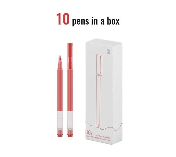 Xiaomi Mi High-capacity Gell Pen (10-Pack) (Red)_0