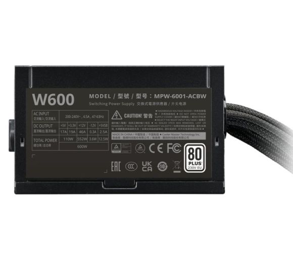 Cooler Master - Elite NEX WHITE W600 600W napajanje (MPW-6001-ACBW-BE1) 3Y _1