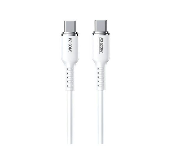 WDC-11 Kabl 3.1 USB tip C M/M 1.2m, za Super brzo punjenje 100W/480Mbps, Silicon Soft, beli _0