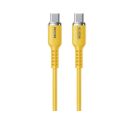 WDC-11 Kabl 3.1 USB tip C M/M 1.2m, za Super brzo punjenje 100W/480Mbps, Silicon Soft, žuti _small_0