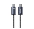 WDC-23 Kabl 3.1 USB tip C M/M 1m za Super brzo punjenje 240W/480Mbps, crni _small_0