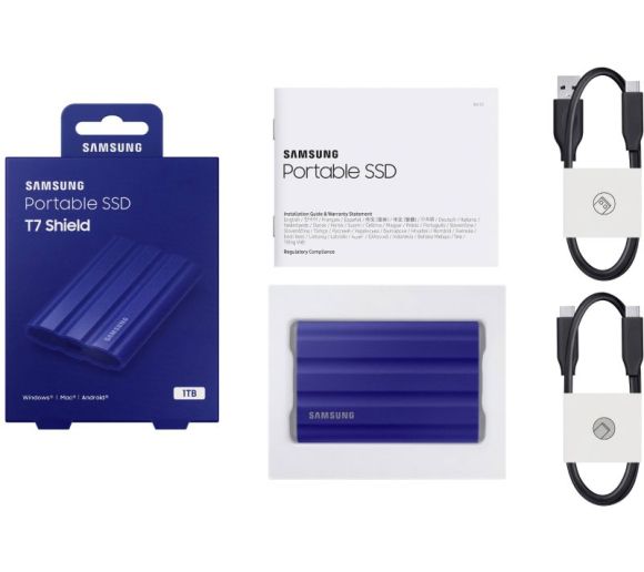 Samsung - Portable T7 Shield 1TB plavi eksterni SSD MU-PE1T0R _5