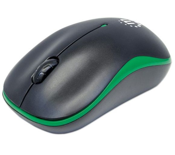 Manhattan - Miš Wireless Manhattan Success 179393, Black/Green_0