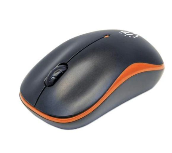 Manhattan - Miš Wireless Manhattan Success 179409, Black/Orange_0