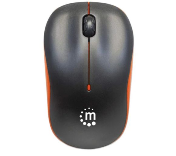 Manhattan - Miš Wireless Manhattan Success 179409, Black/Orange_2
