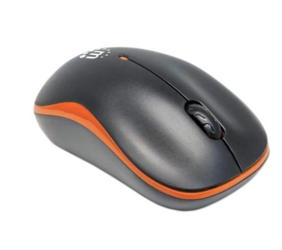 Manhattan - Miš Wireless Manhattan Success 179409, Black/Orange_3