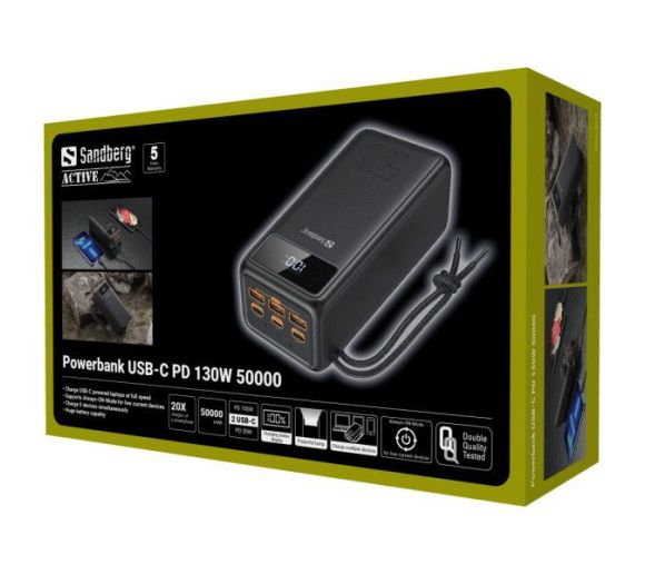 Powerbank Sandberg 420-75 50000mAh USB-C 130W PD_6