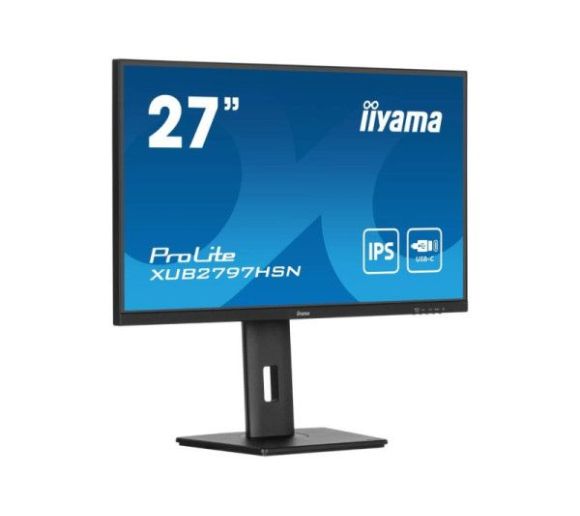 Monitor 27" Iiyama XUB2797HSN-B1 IPS 1920x1080/100Hz/1ms/HDMI/DP/USB/RJ45_3