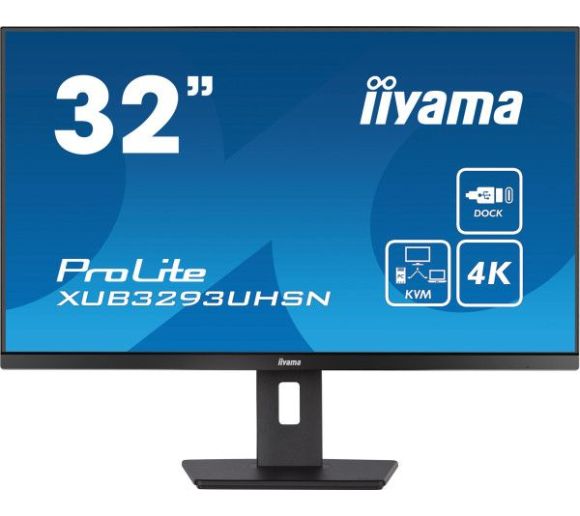 Monitor 31.5" Iiyama XUB3293UHSN-B5 IPS 3840x2160/60Hz/4ms/HDMI/DP/USB/RJ45/zvuč_0