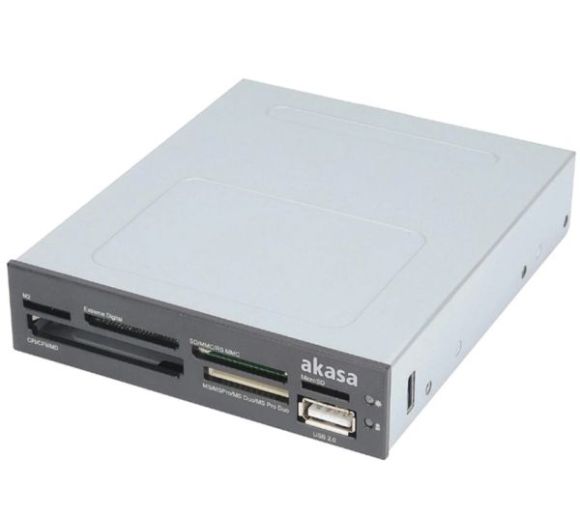 Citac kartica 3.5" Akasa AK-ICR-07 Internal 6-Port Card Reader - black_0