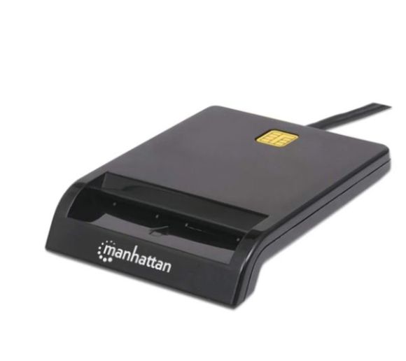 Manhattan - USB smart card reader Manhattan 102049, black_0