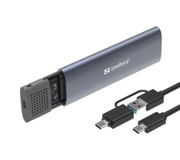 SSD Rack Sandberg USB 3.2 - M.2/NVMe SSD 136-39_1