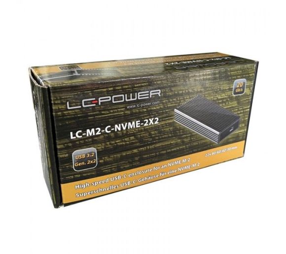 LC-POWER - HDD Rack LC Power LC-M2-C-NVME-2X2 - M.2 SSD Enclosure Gen 2x2_5