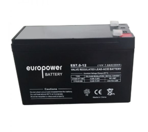 EUROPOWER - UPS Battery Europower ES12-7 12V 7Ah_0