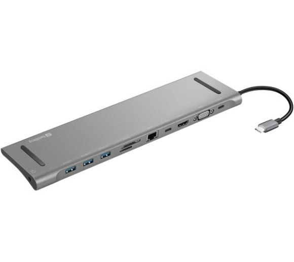 Docking station Sandberg 10in1 USB-C - HDMI/VGA/LAN/3xUSB 3.0/USB C 136-31_0