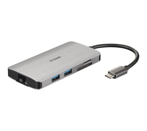 D-Link - Docking D-Link DUB-M810 8in1 USB-C - HDMI/USB3.0x2/CR/PD/GLAN_0