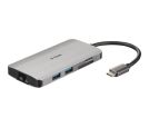 D-Link - Docking D-Link DUB-M810 8in1 USB-C - HDMI/USB3.0x2/CR/PD/GLAN_small_0