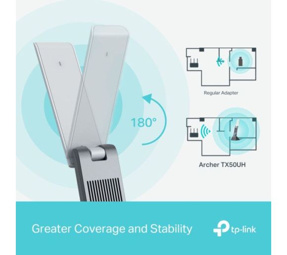 TP-Link - LAN MK TP-Link Archer TX50UH AX3000 WiFi/dual band/High Gain/USB_3