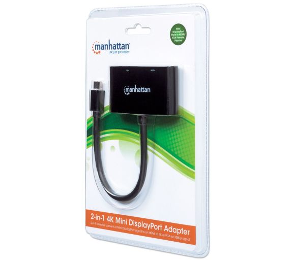 Manhattan - Adapter Manhattan 152709 Mini DisplayPort/M - HDMI/VGA F Crni_1