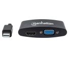 Manhattan - Adapter Manhattan 152709 Mini DisplayPort/M - HDMI/VGA F Crni_small_2