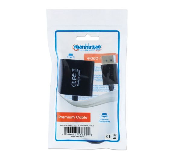 Manhattan - Adapter Manhattan 152228 DisplayPort/M - DVI-D 24+1/F_1