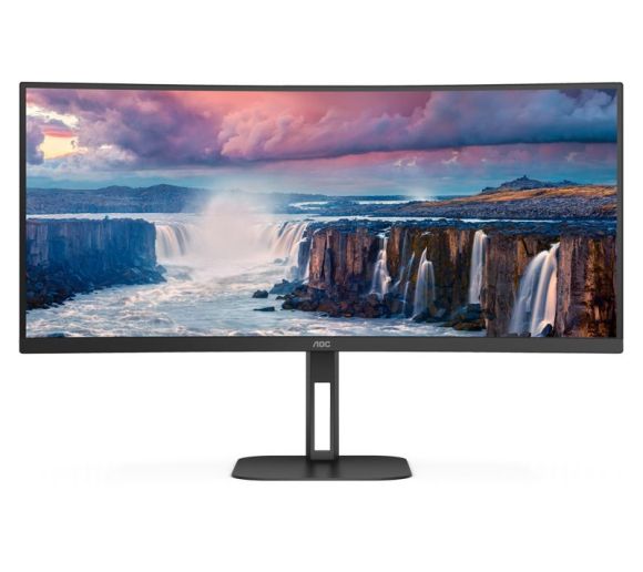 AOC - 34 inča CU34V5C/BK UWQHD 3440x1440  VA100 Hz USB-C 65W zakrivljeni monitor _0