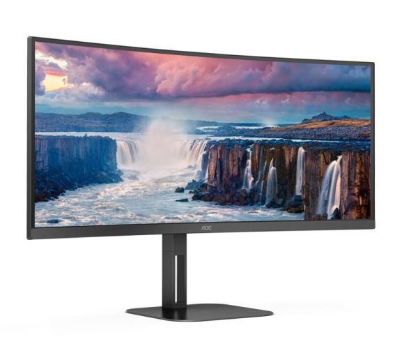AOC - 34 inča CU34V5C/BK UWQHD 3440x1440  VA100 Hz USB-C 65W zakrivljeni monitor _1