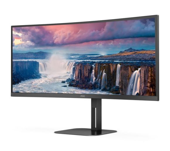 AOC - 34 inča CU34V5C/BK UWQHD 3440x1440  VA100 Hz USB-C 65W zakrivljeni monitor _3