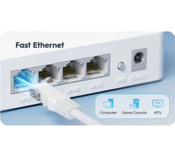 Cudy WR300 N300 Wi-Fi Router, Chipset MediaTek, router/AP/ Repeater/WISP 4xLAN, 2x5dBi_1