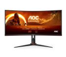 AOC - 34 inča CU34G2XP/BK UWQHD 3440x1440 Fast VA 180 Hz zakrivljeni gaming monitor _small_0