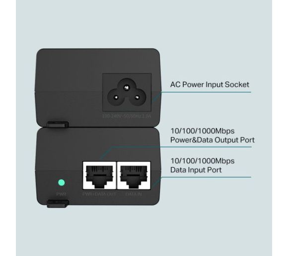 TP-Link - TP-Link TL-PoE160S PoE+ Injector sa AC/DC adapterom_1