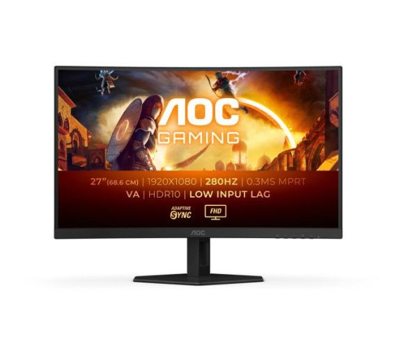 AOC - Monitor 27" AOC C27G4ZXE VA 1920x1080/280Hz/0.3ms/2xHDMI/DP/zakrivljen_0