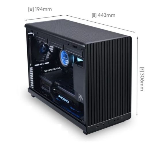 Kućište Lian Li DAN A3 mATX /Crno, A3-mATX Black & WOOD_1