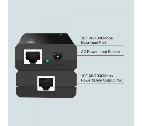 TP-Link - TP-Link TL-PoE150S PoE Injector sa AC/DC adapterom_2