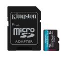 Kingston - MicroSD 1TB, Canvas Go! Plus, Class10 UHS-I U3 V30 A2, Read up to 200MB/s, Write up to 160MB/s, for 4K and FullHD video recording, w/SD adapter_small_0