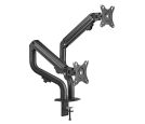 Gembird - Adjustable Desk 2-Display Mounting Arm, Max. 8kg (per screen), 17”-32”_small_0