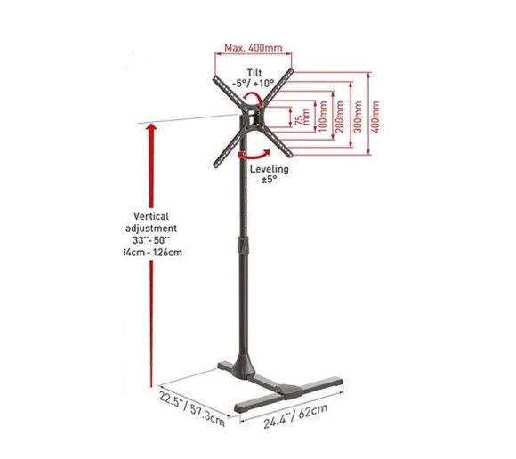 BARKAN - FS310T LCD TV podni nosač od 13 do 65 inča _8