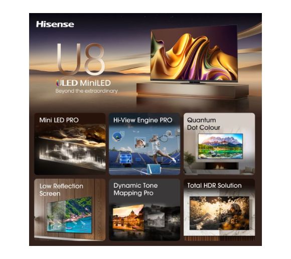 HISENSE - 75 inča 75U8NQ ULED Mini-LED 4K UHD Smart TV _1