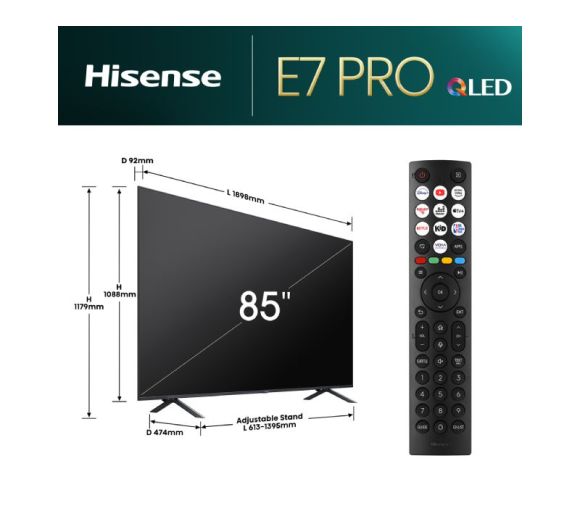 HISENSE - 85 inča 85E7NQ PRO QLED 4K UHD Smart TV _2