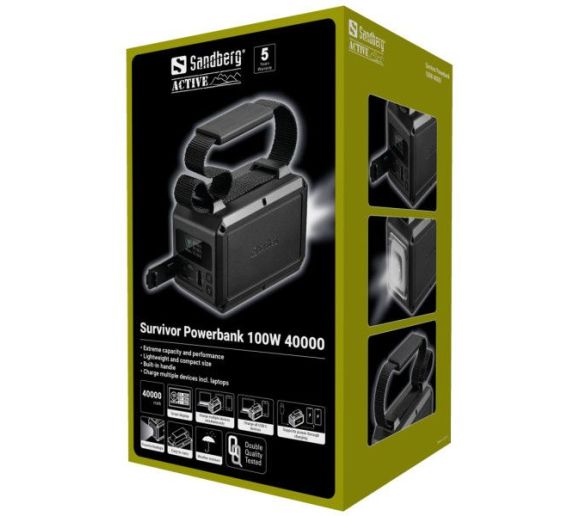 Powerbank Sandberg SURVIVOR 421-14 40000mAh 100W_1