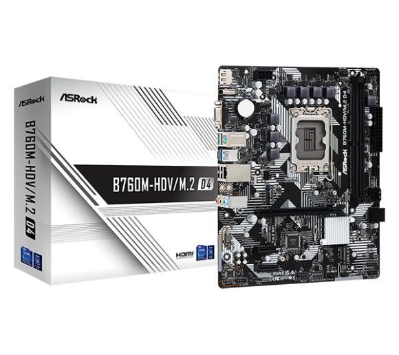 ASRock - MB s1700 ASRock B760M-HDV/M.2 D4 90-MXBL40-A0UAYZ_0