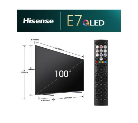 HISENSE - 100 inča 100E7NQ QLED 4K UHD Smart TV _0