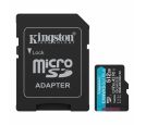 Kingston - MicroSD 512GB, Canvas Go! Plus, Class10 UHS-I U3 V30 A2, Read up to 200MB/s, Write up to 160MB/s, for 4K and FullHD video recording, w/SD adapter_small_0