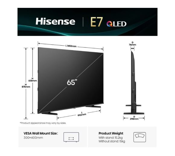 HISENSE - 65 inča 65E7Q QLED 4K UHD Smart TV _7